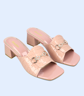 Pink Women Slipper Heel BW9367-T