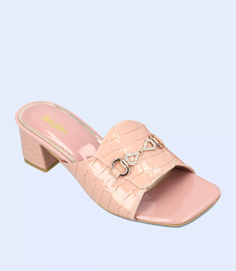 Pink Women Slipper Heel BW9367-T