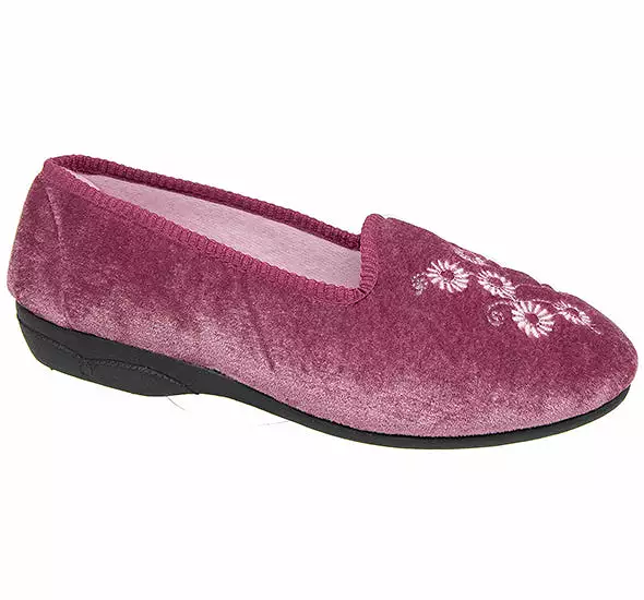 Pink Zedzzz LS309M Ladies Bedroom Slippers