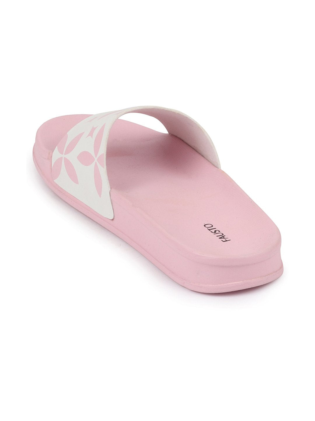 Pink/White Women's Outdoor Slider Flip Flops