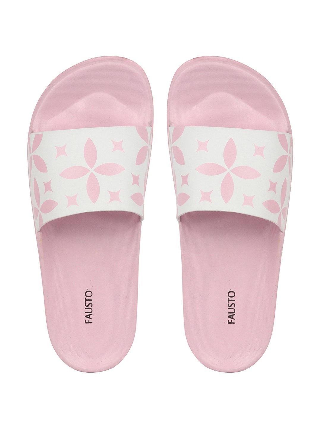 Pink/White Women's Outdoor Slider Flip Flops