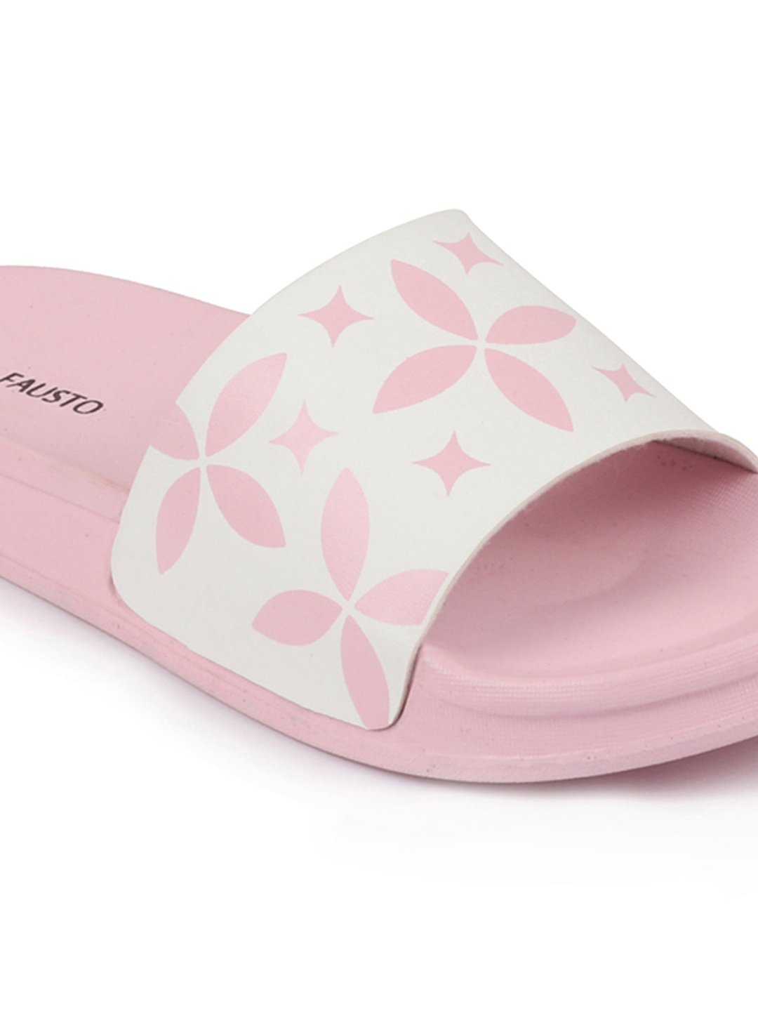 Pink/White Women's Outdoor Slider Flip Flops