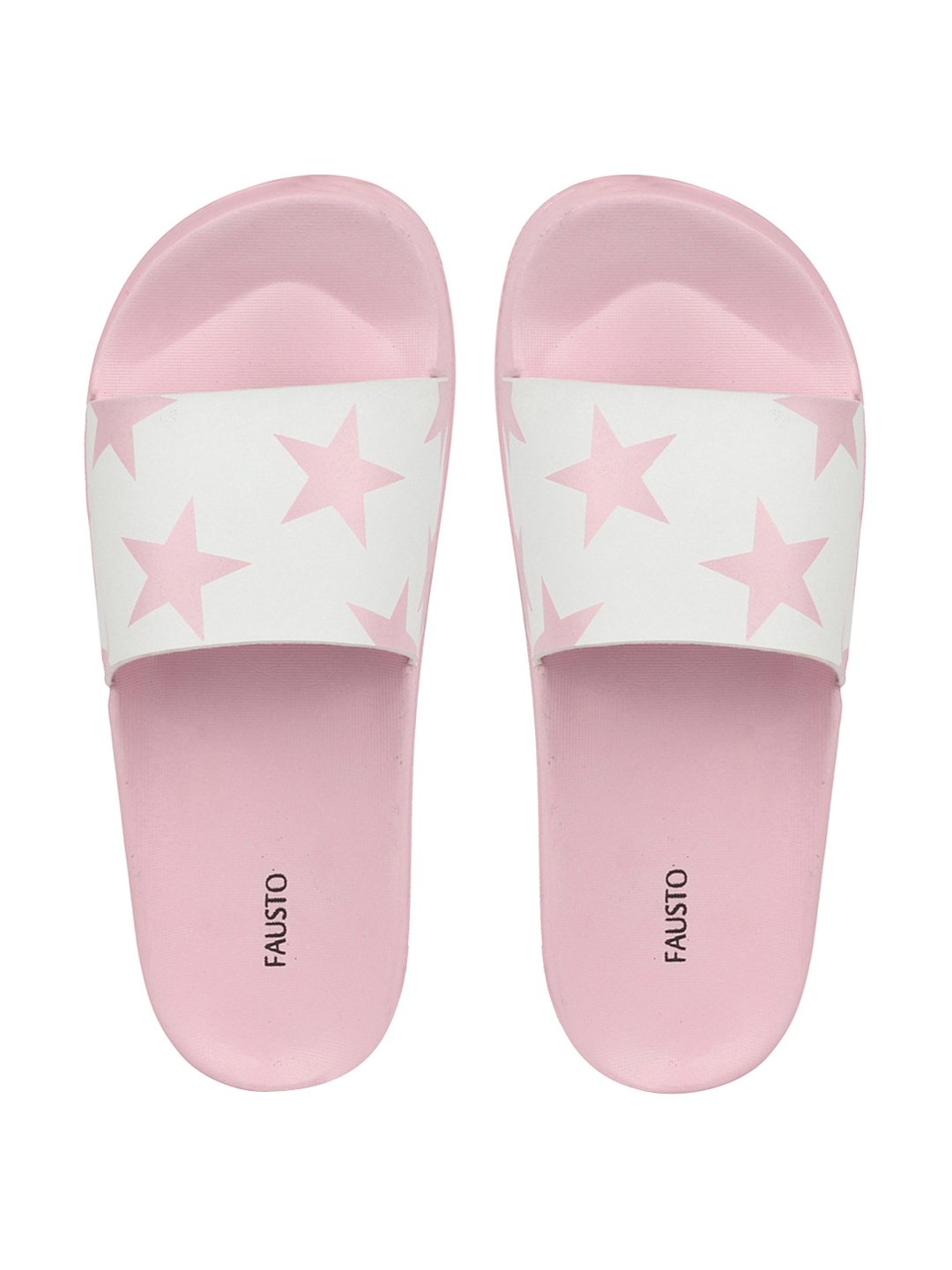 Pink/White Women's Outdoor Slider Flip Flops