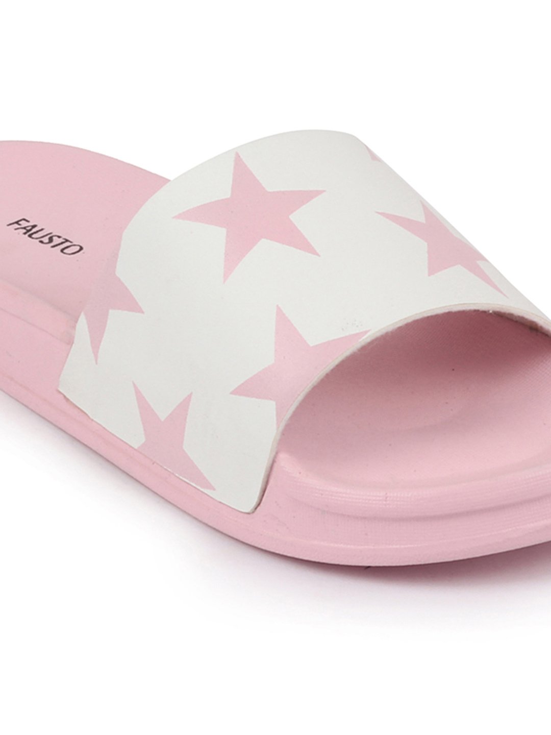 Pink/White Women's Outdoor Slider Flip Flops