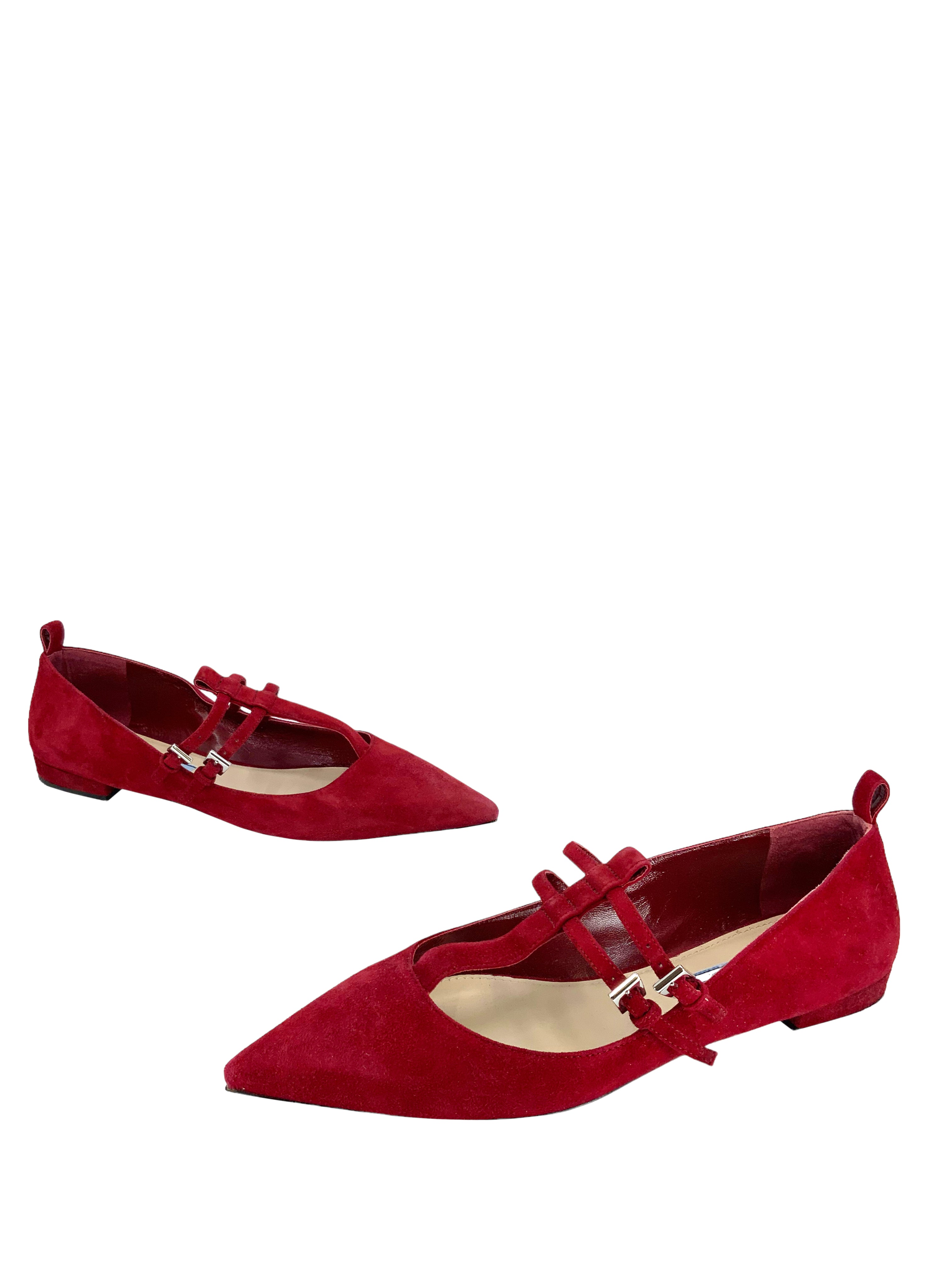 PRADA Suede Ballet Flats 7