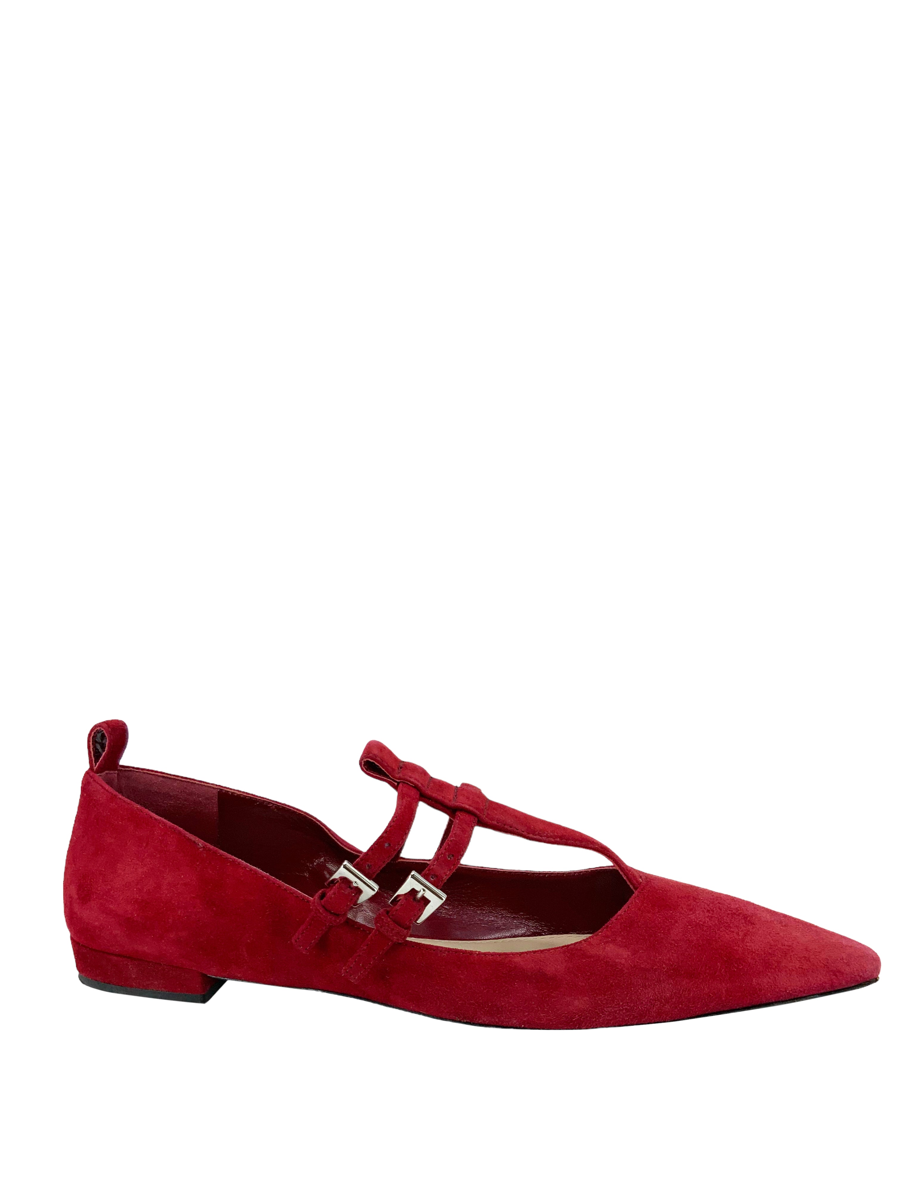 PRADA Suede Ballet Flats 7