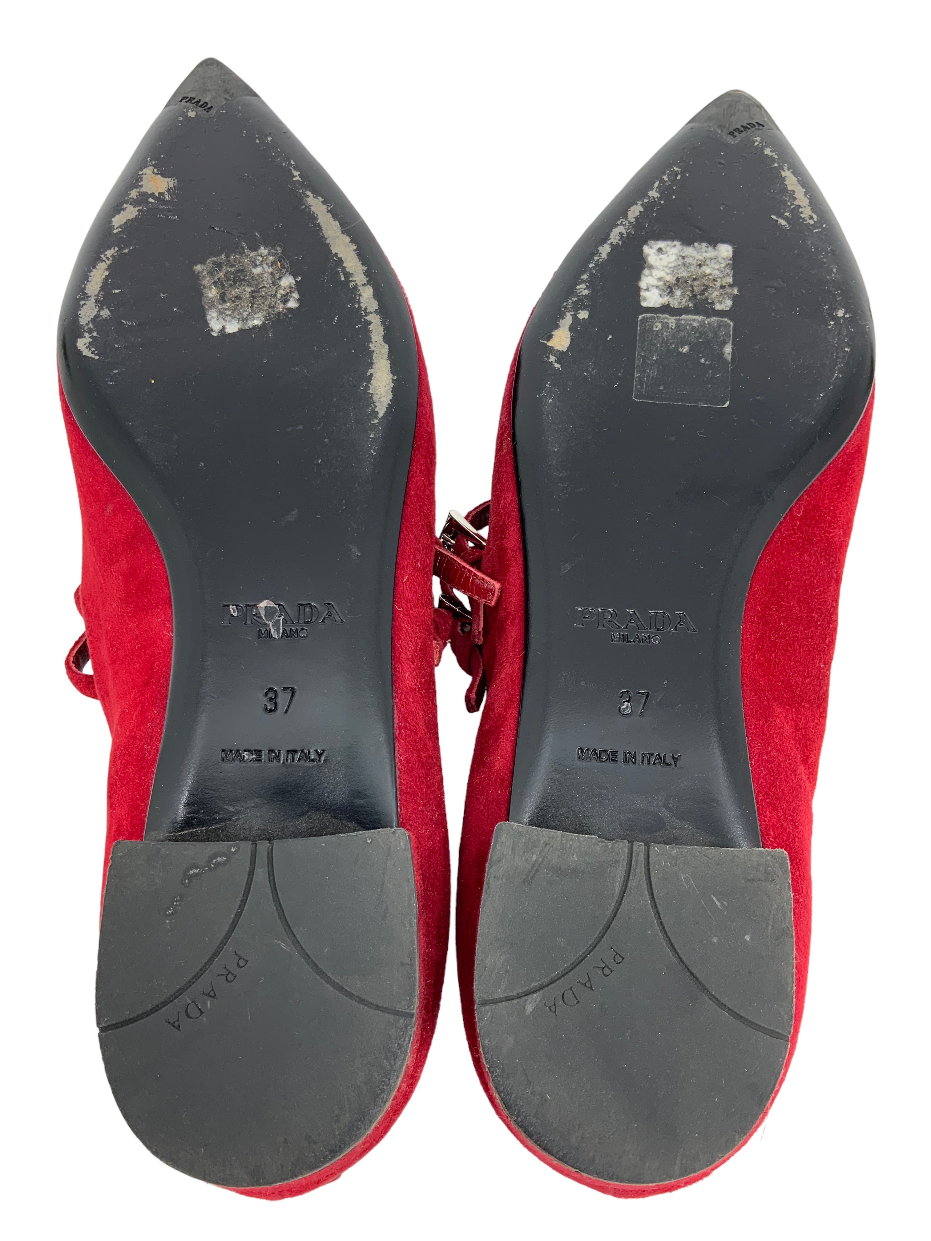 PRADA Suede Ballet Flats 7