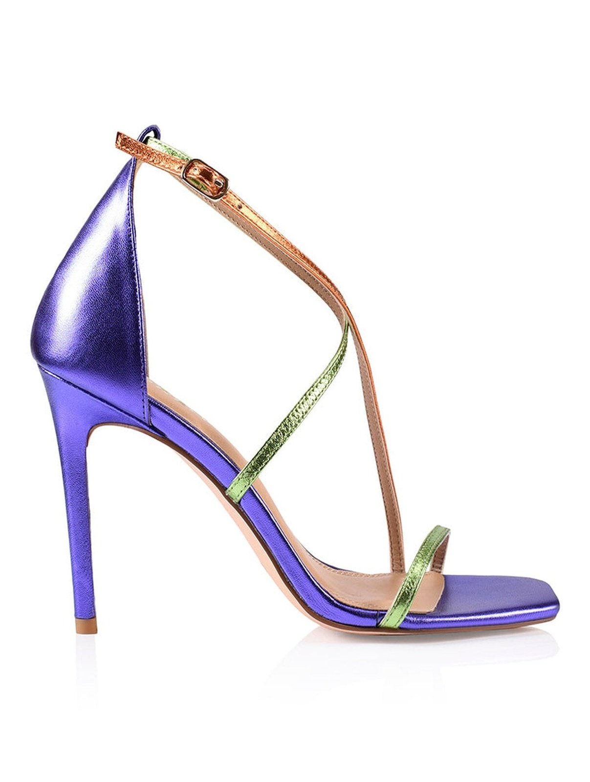 Purple Multi Dance Stiletto Heels.