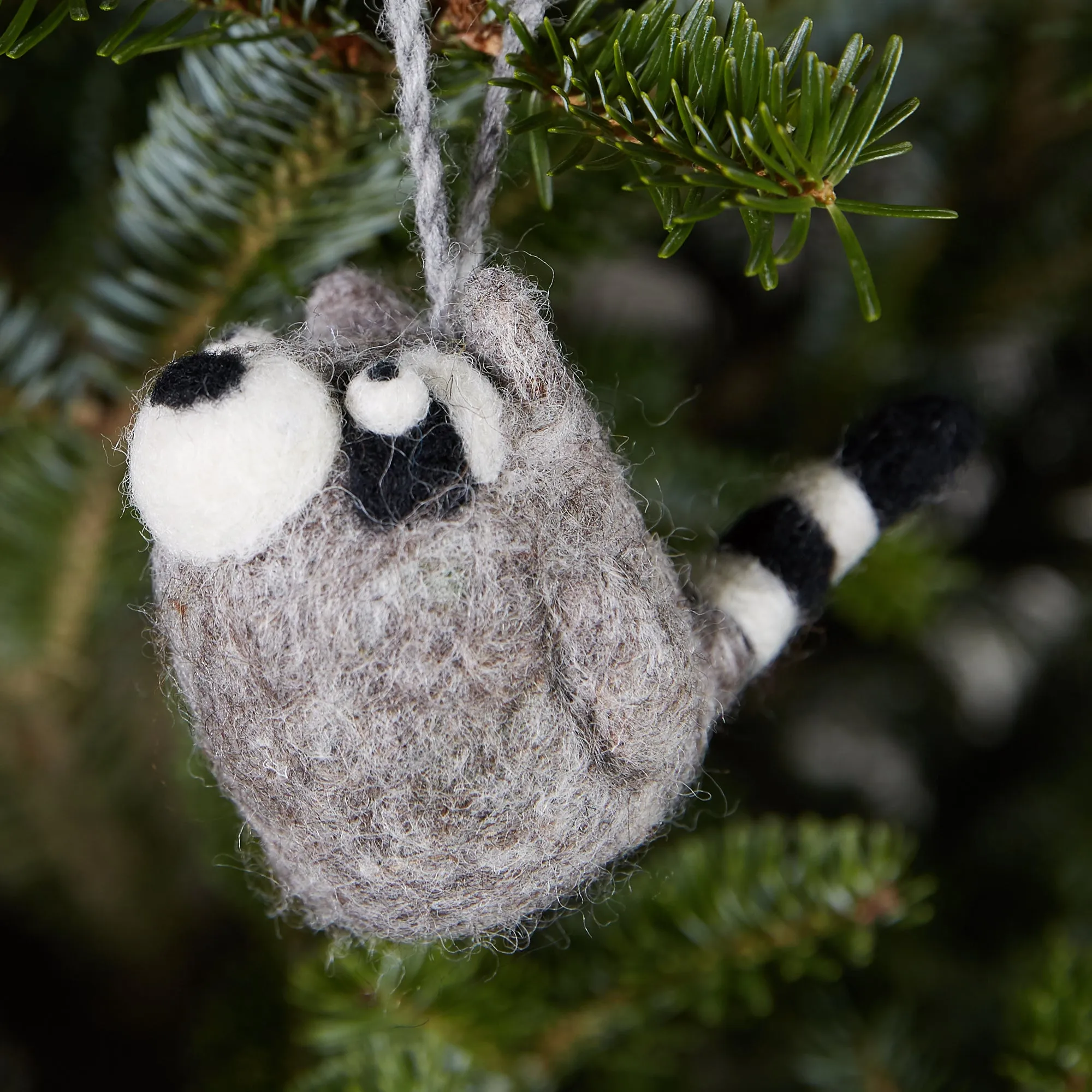 Raccoon Wool Ornament