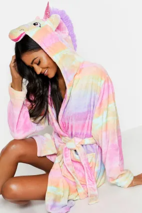 Rainbow Ombre Unicorn Robe for Kids or Adults