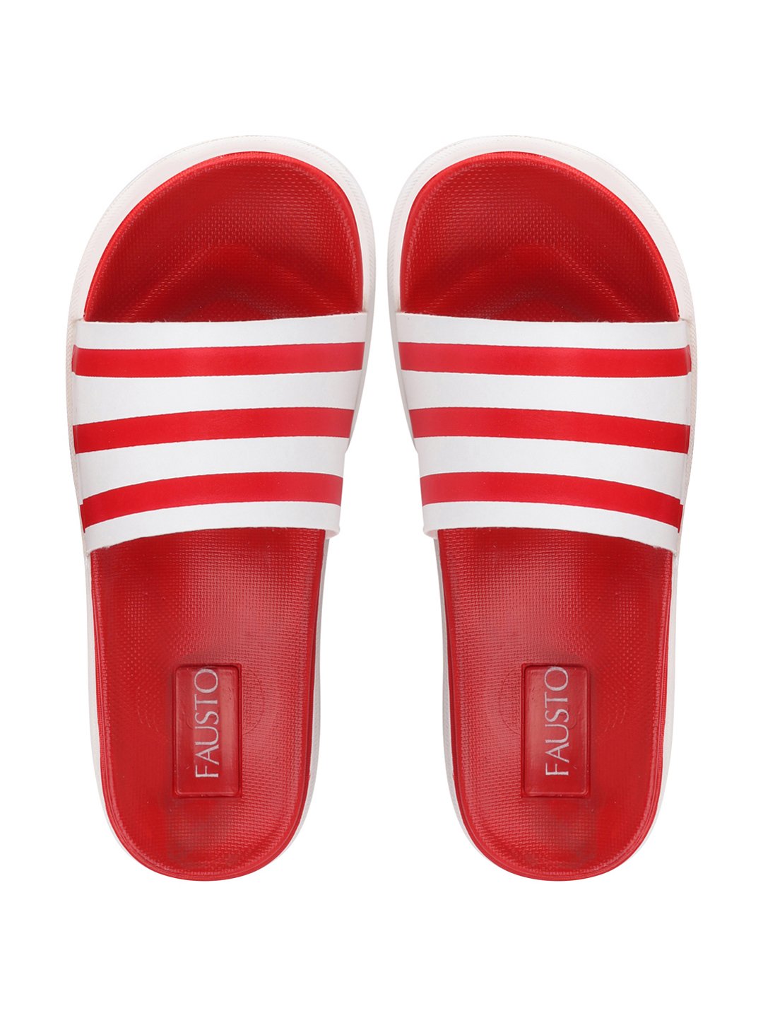 Red Men's Casual Slip-On Flip-Flops