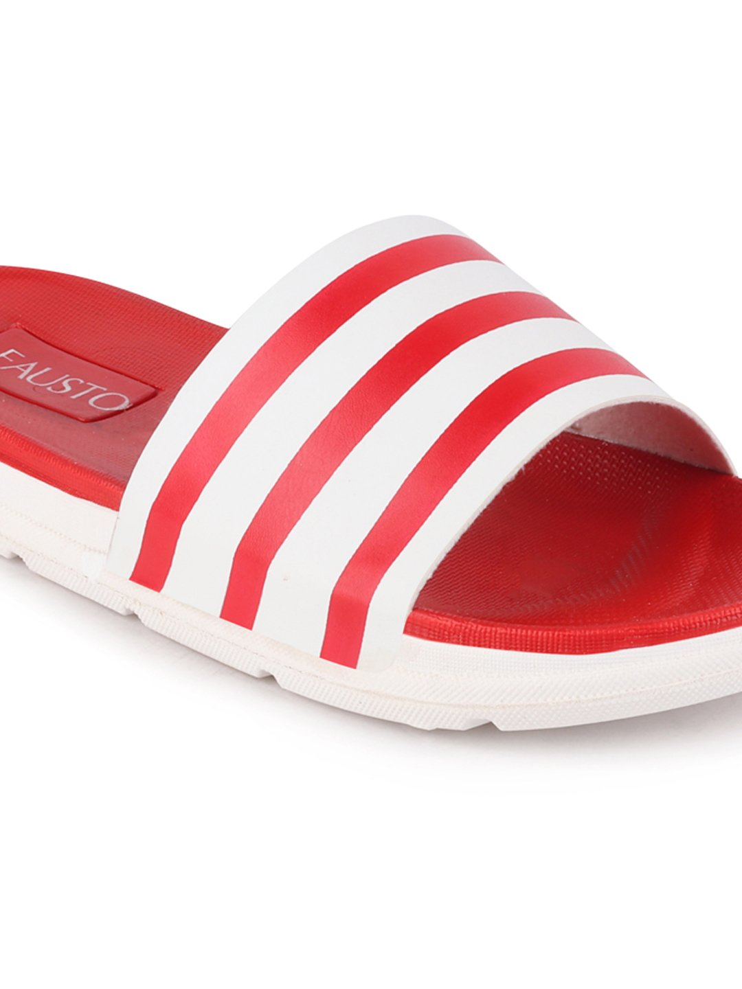 Red Men's Casual Slip-On Flip-Flops