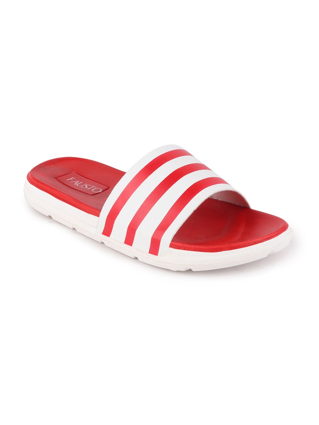 Red Men's Casual Slip-On Flip-Flops