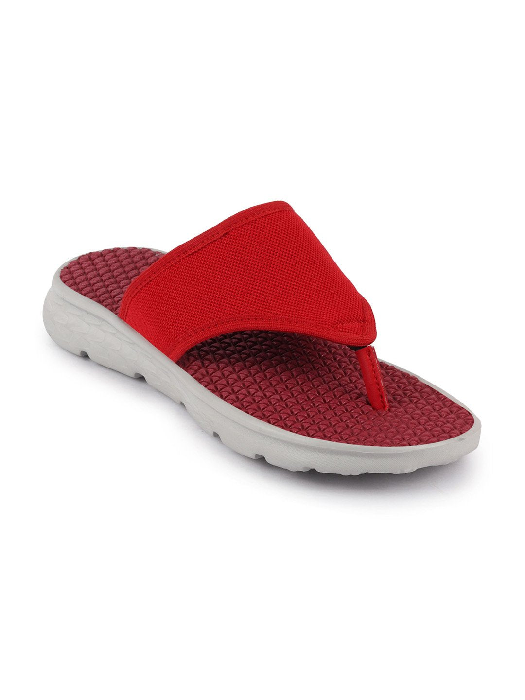 Red Men's Slip On Slider Flip Flops
