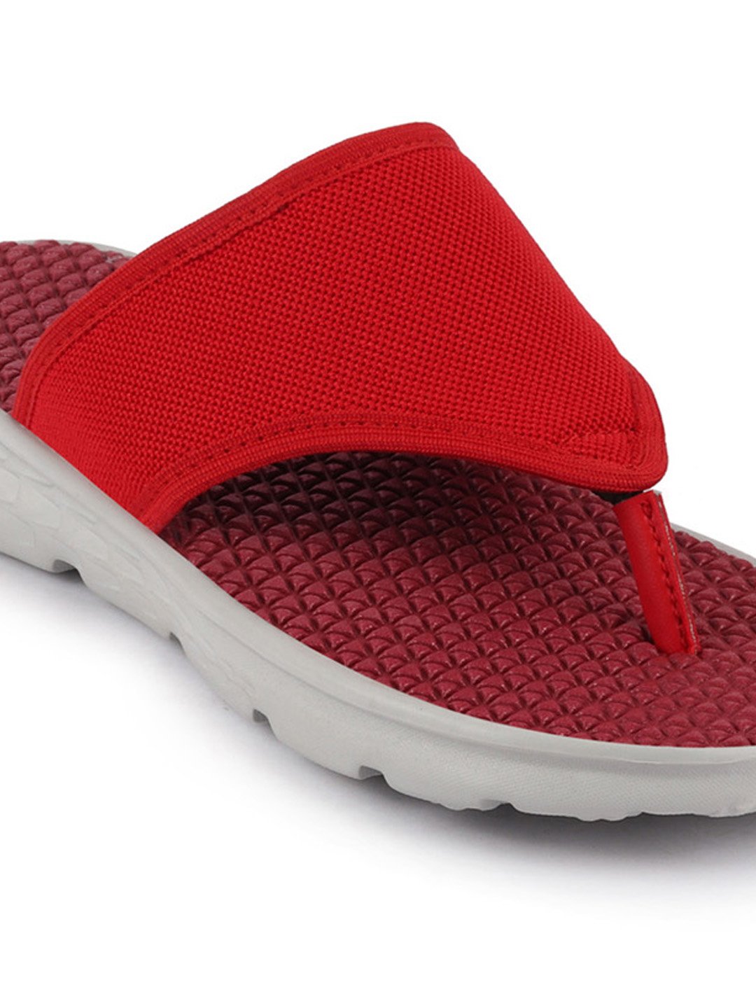 Red Men's Slip On Slider Flip Flops
