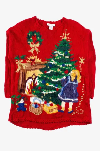 Red Ugly Christmas Pullover - Festive Sweater