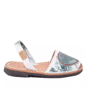 Renewed Leather Kids Menorcan Sandal - Iker 1601