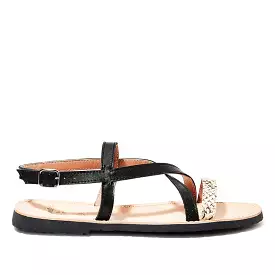 Renewed Leather Open Toe Menorcan Sandal Women - 1966