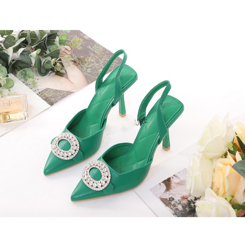 Rhinestone Heeled Sandals