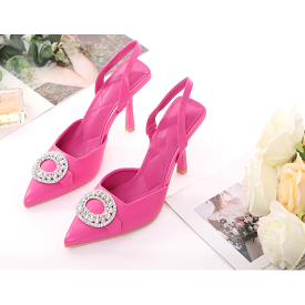 Rhinestone Heeled Sandals