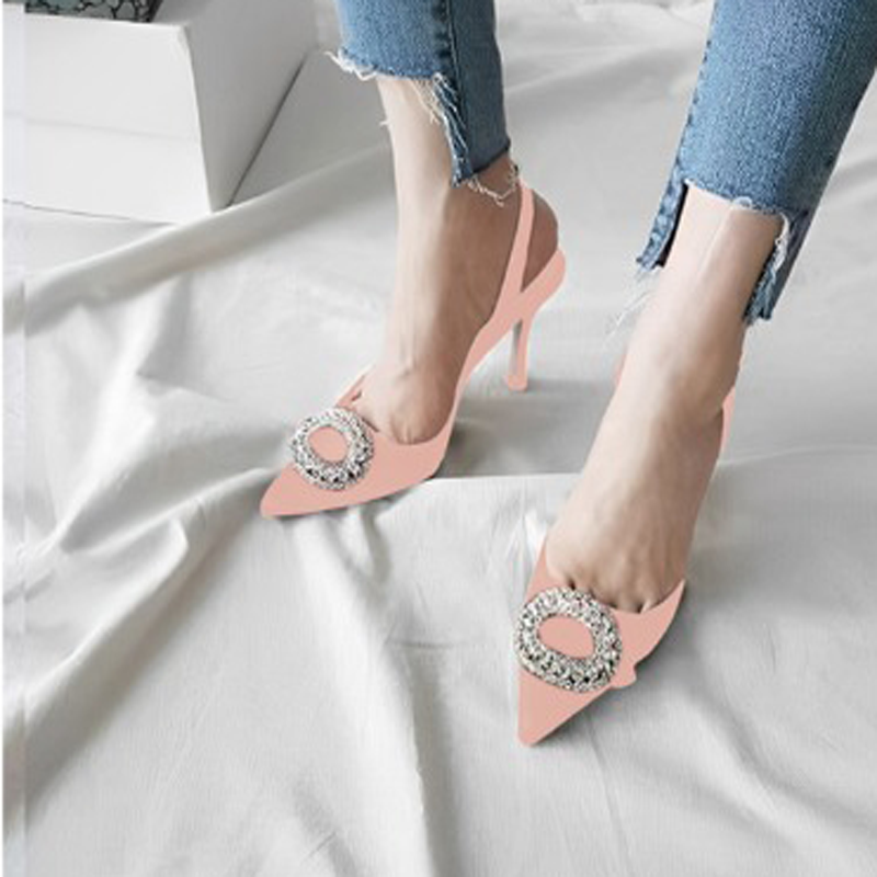 Rhinestone Heeled Sandals