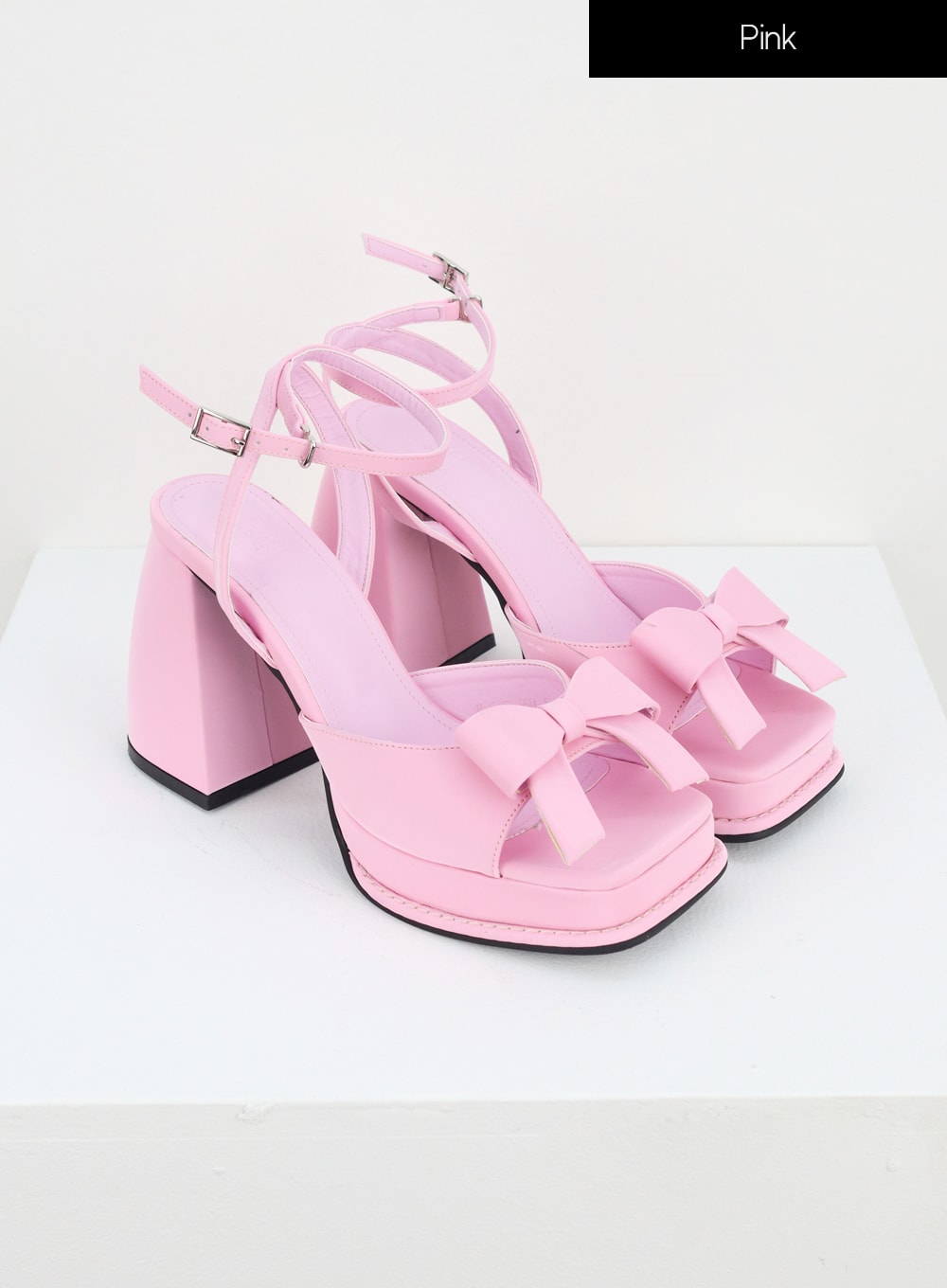 Ribbon Tie High Heel Sandals - IU322