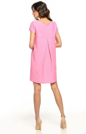 Short Pink Loose-fitting Dress