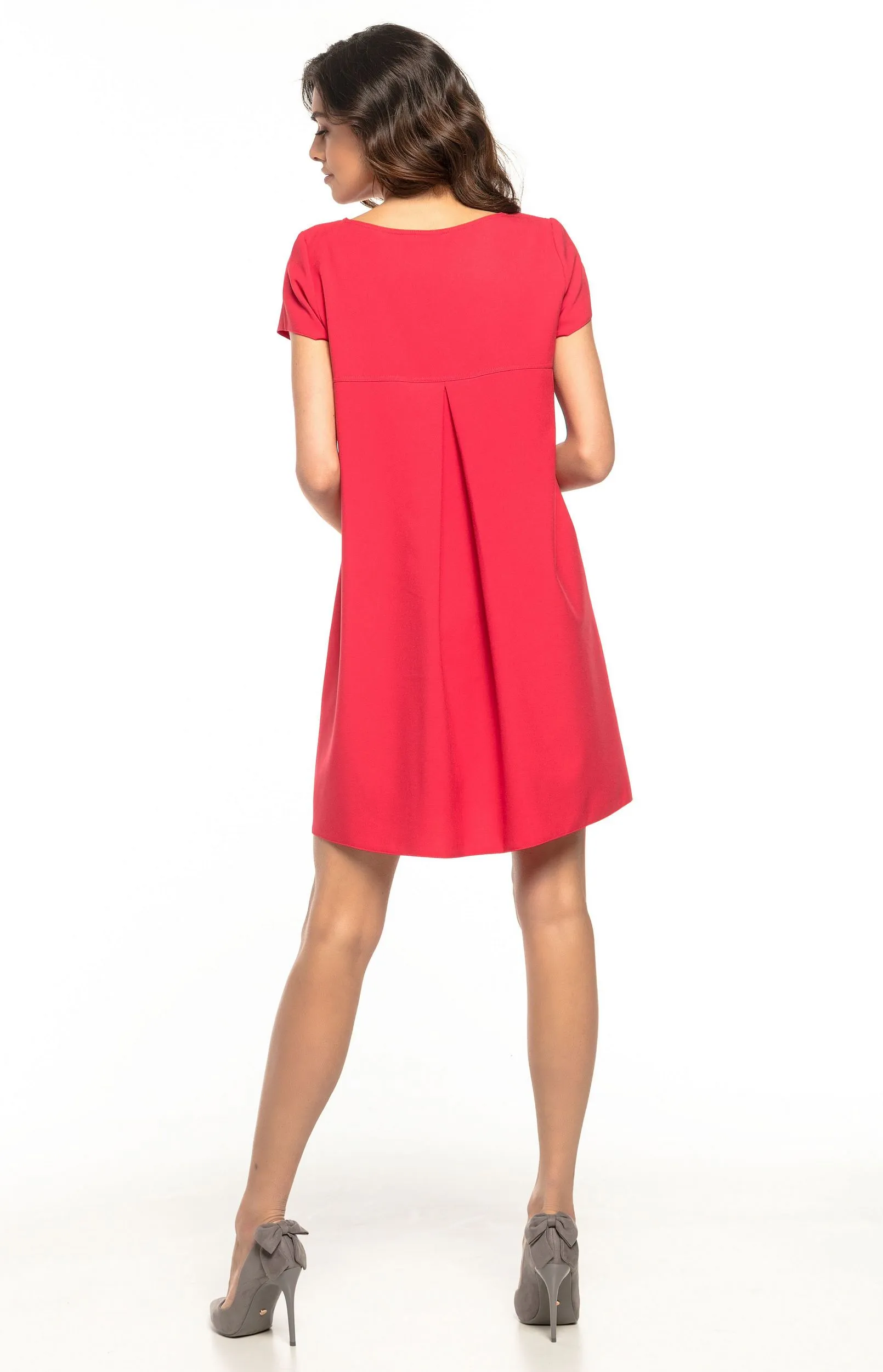 Short Red Loose-Fitting Dress