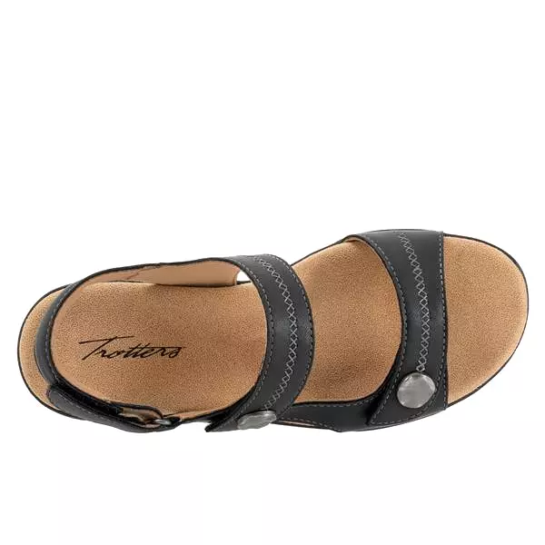 Romi Stitch Black Sandals - Shop now!