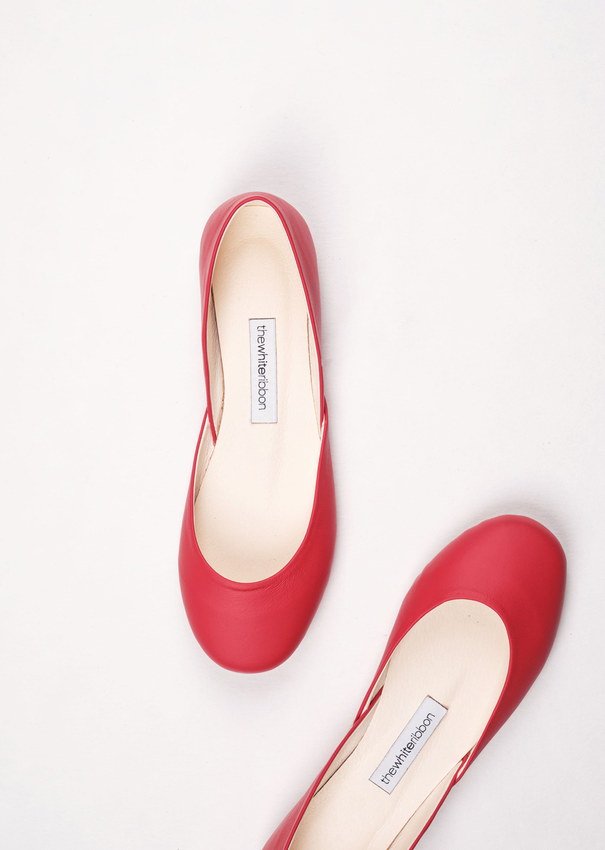 Ruby red ballet flats - Thea.