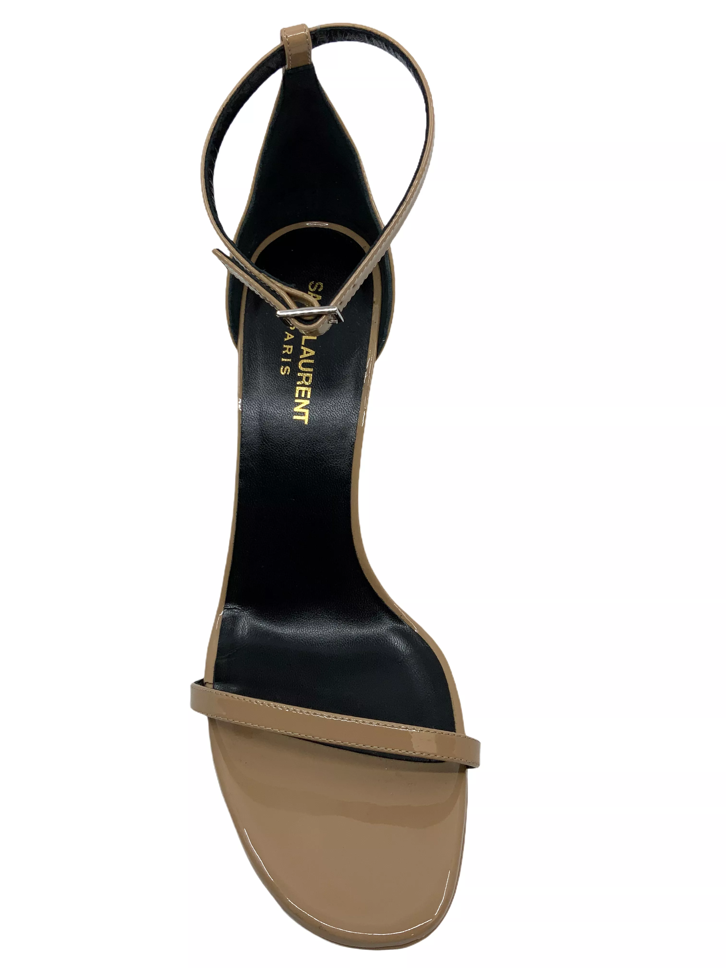 Saint Laurent Amber Patent Leather Sandals - Size 9 - Brand New