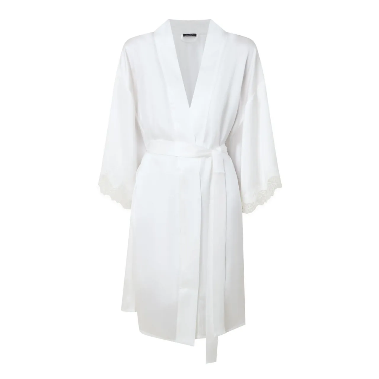 SAINTED SISTERS Scarlett Silk Robe Ivory