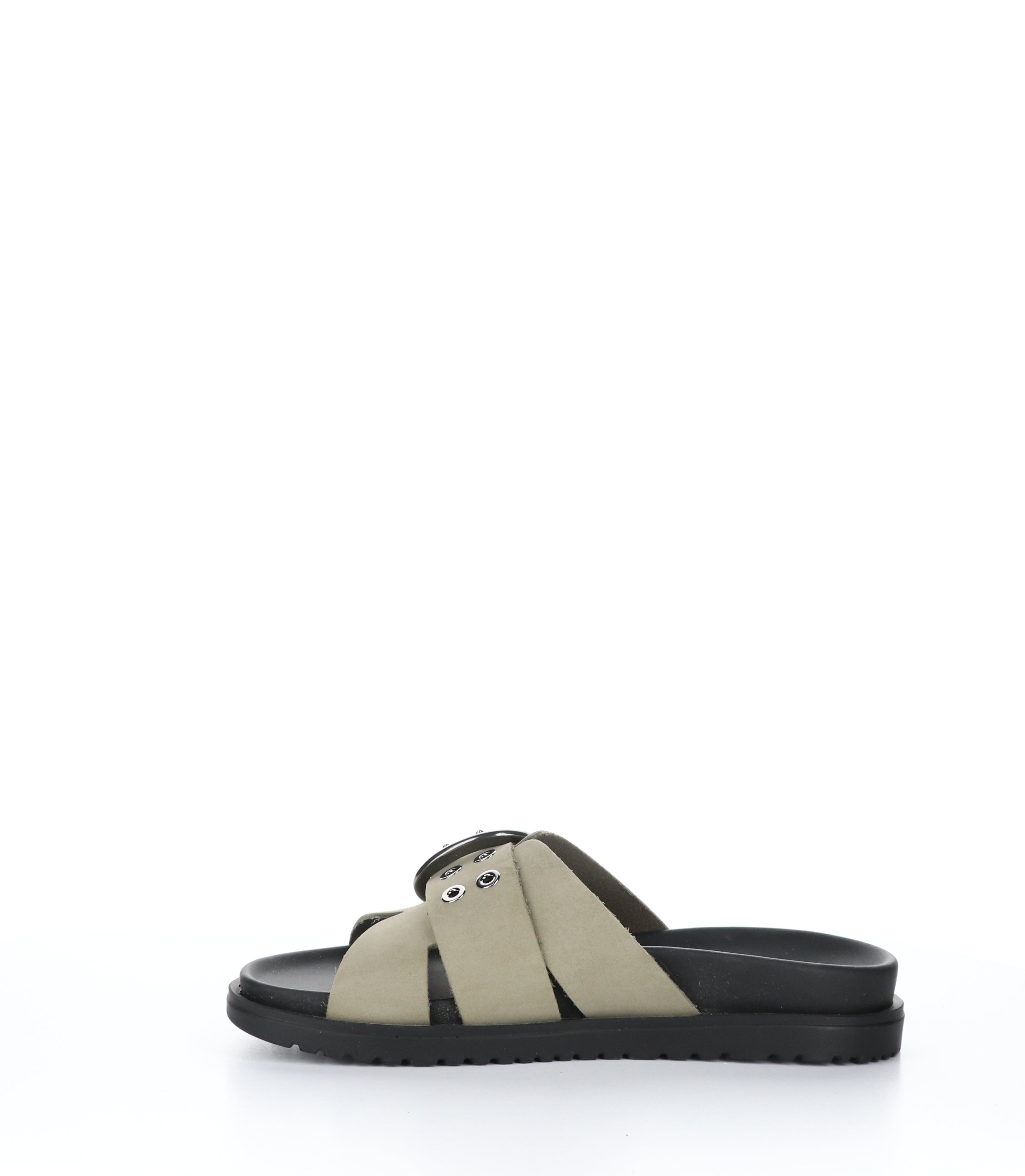 Salerno Taupe Slip-on Slides Fango