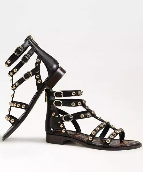 Sam Edelman Estella Studded Sandal - Black