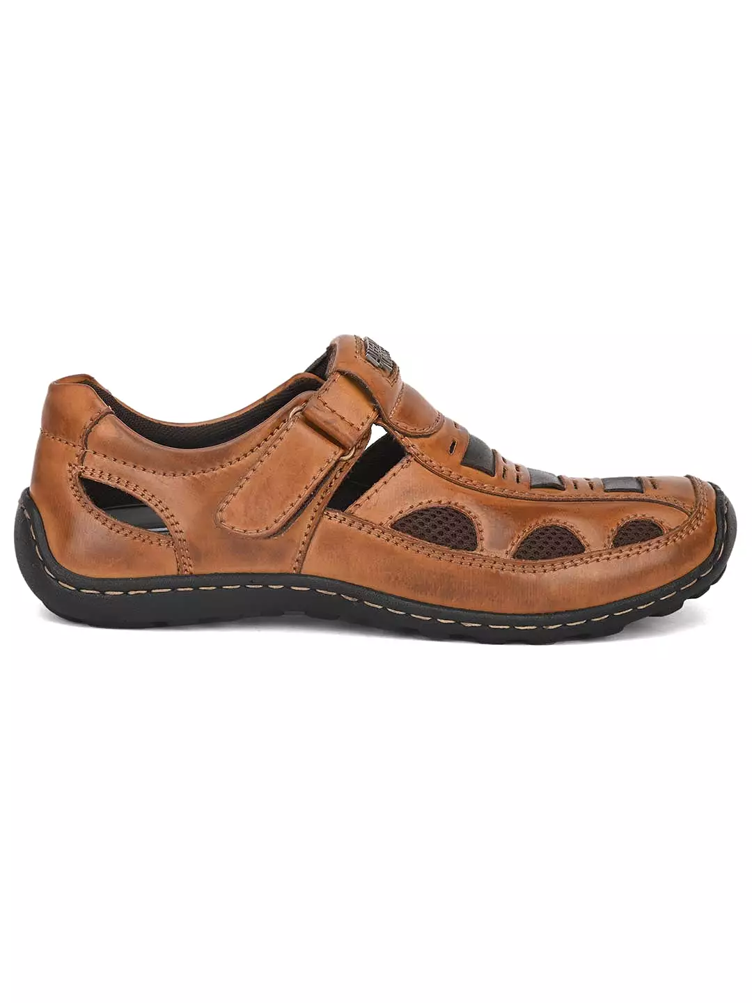 sandal for men - casual tan - solid color