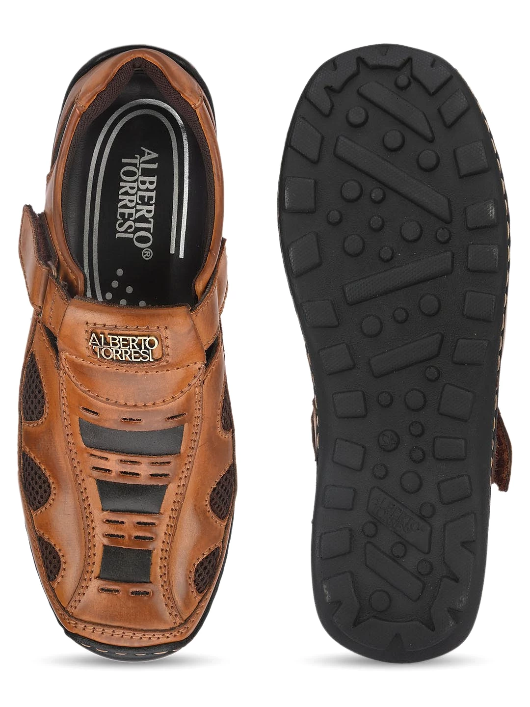 sandal for men - casual tan - solid color