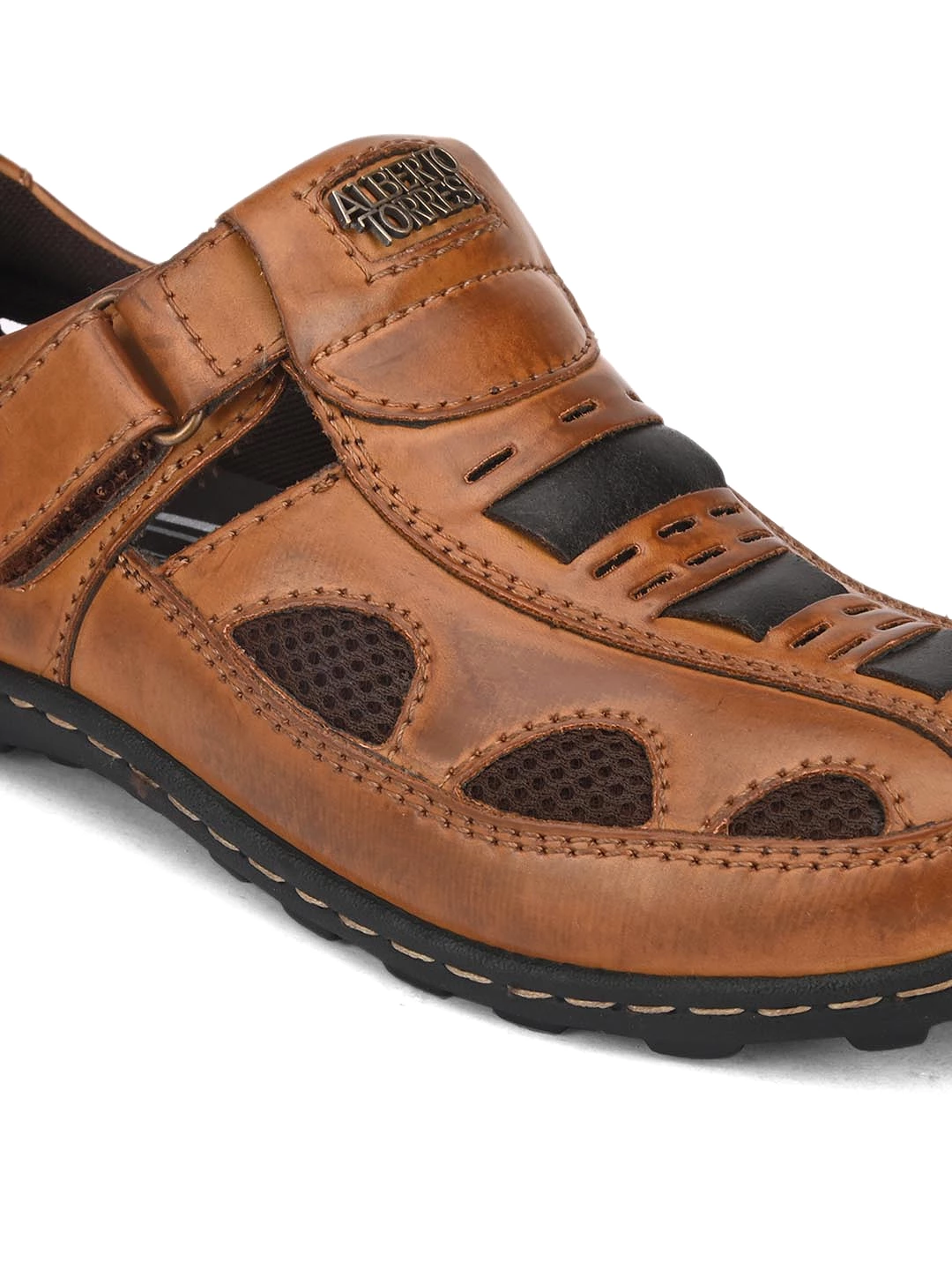 sandal for men - casual tan - solid color