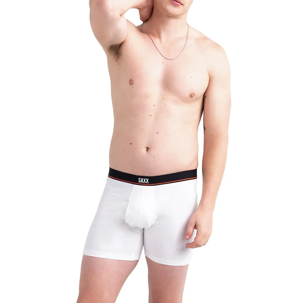 SAXX Underwear 3-Pack Stretch Cotton Slim Boxer Briefs