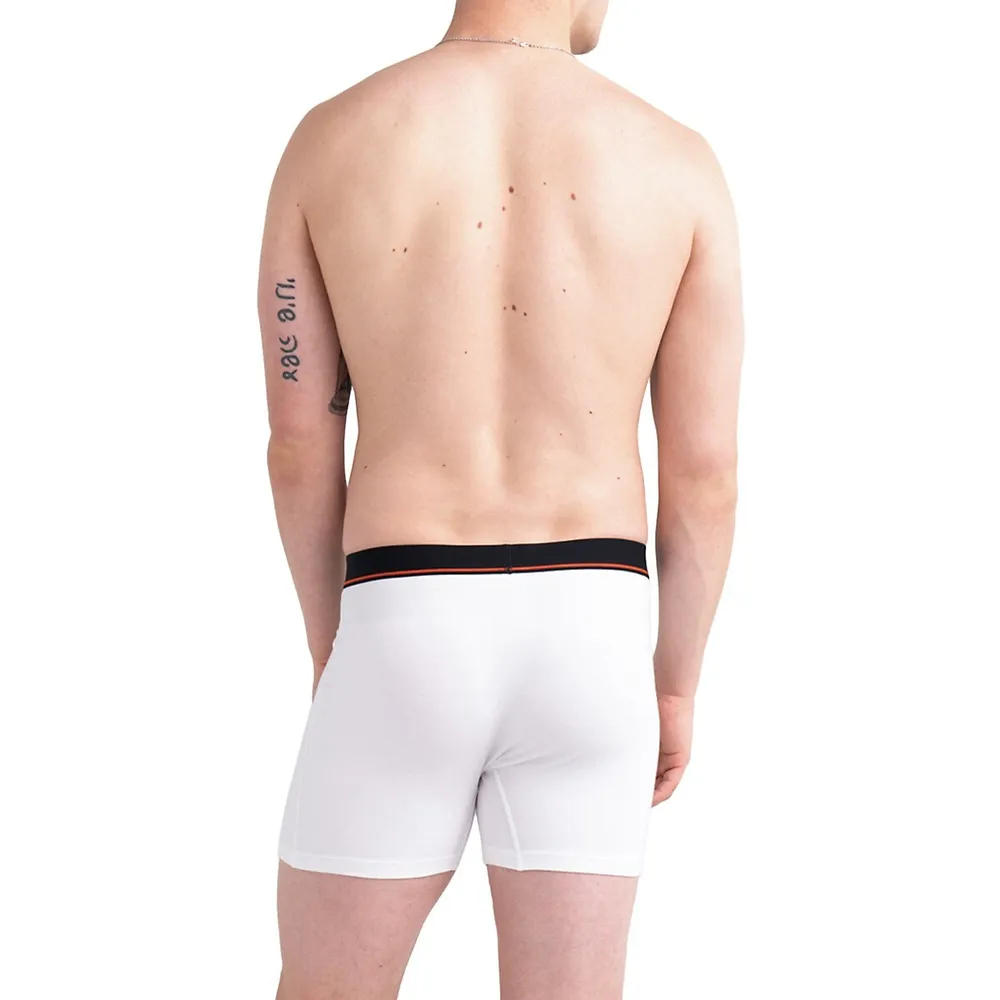 SAXX Underwear 3-Pack Stretch Cotton Slim Boxer Briefs