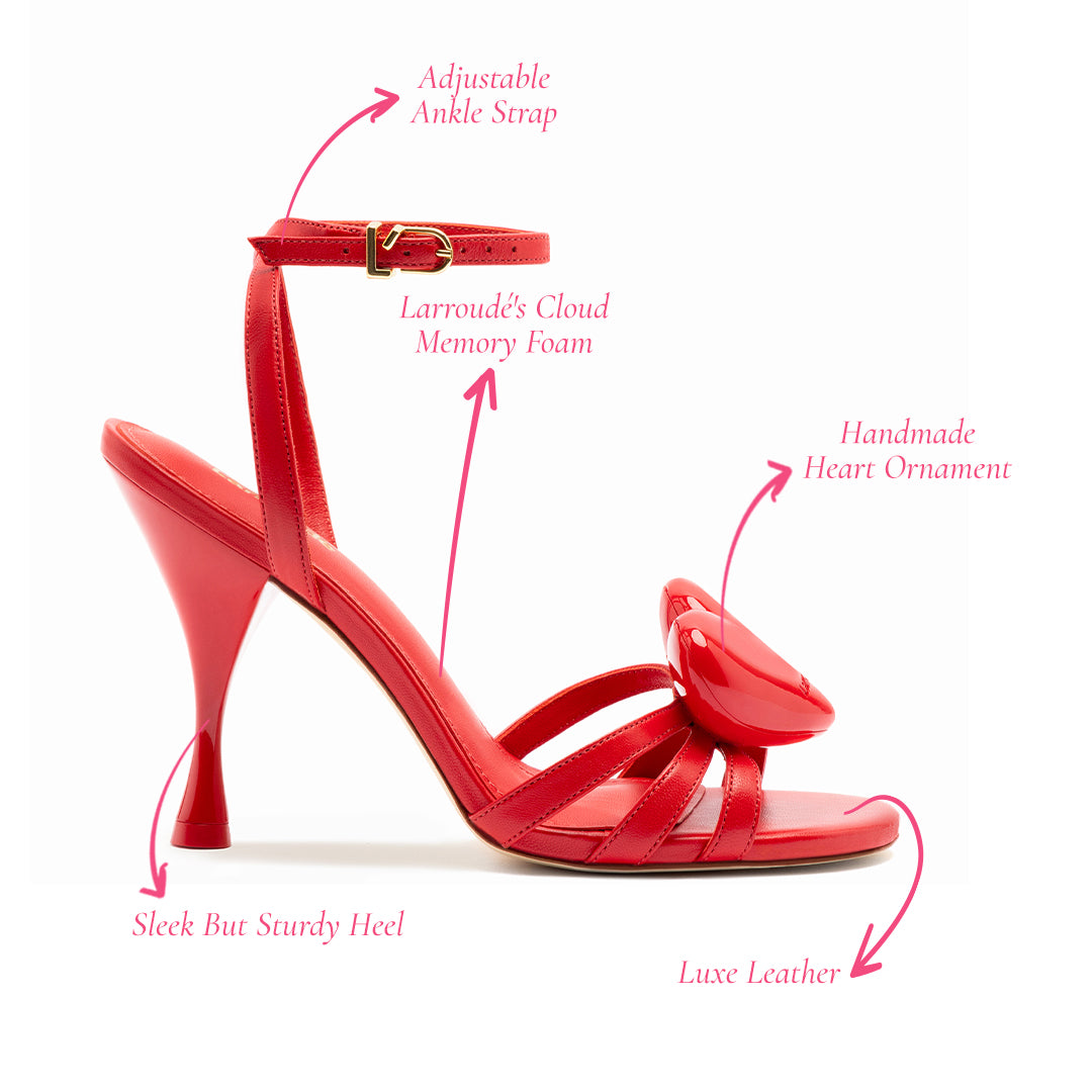 Scarlet Leather Amore Sandal | Shop Now