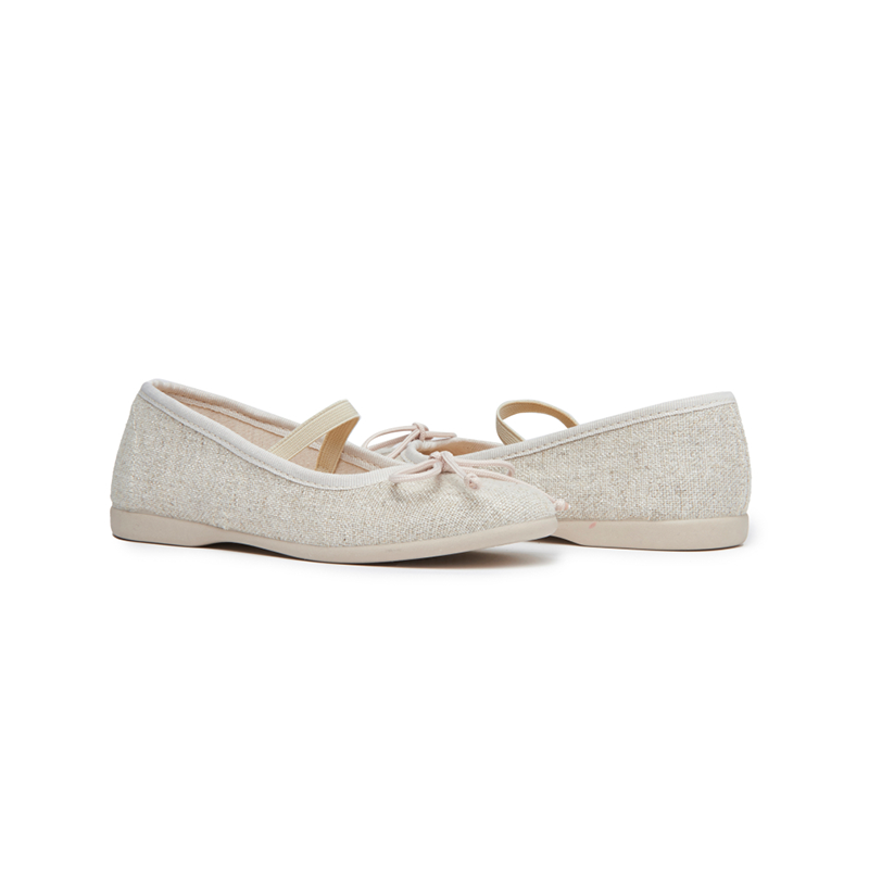 Shimmer Elastic Ballet Flats