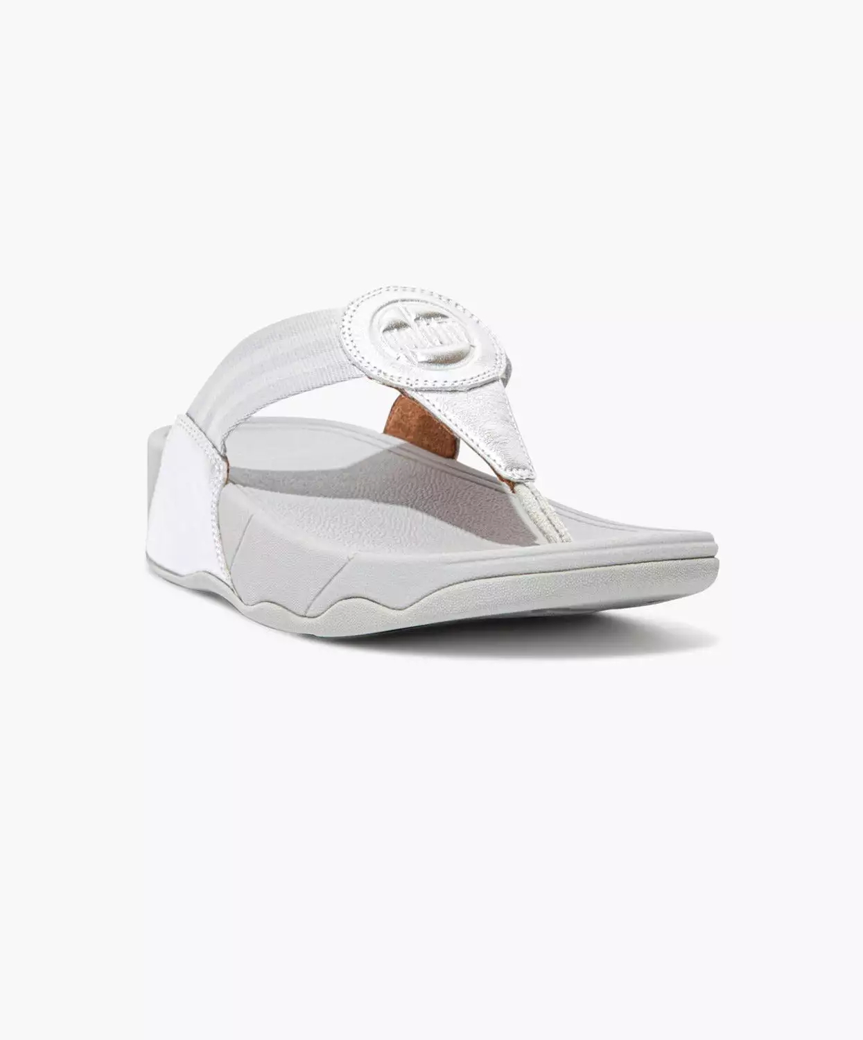 Silver FitFlop Walkstar Toe Post Sandals