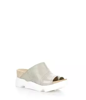 Silver Round Toe Shoes - SIVE866FLY