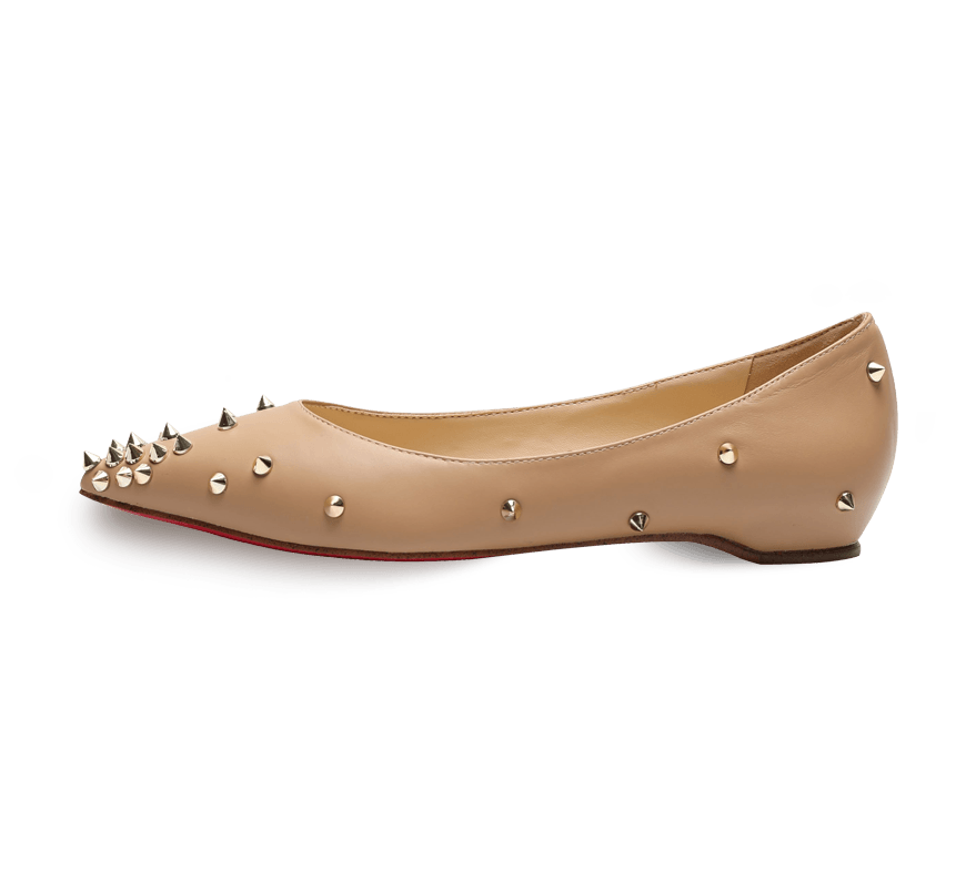 Skittle leather flats