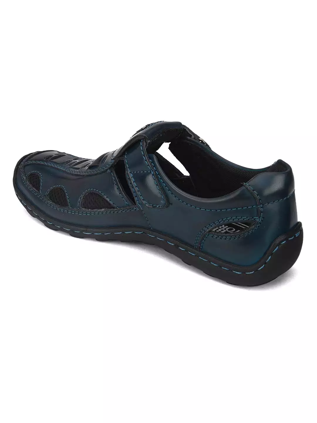 Solid men's blue casual sandal