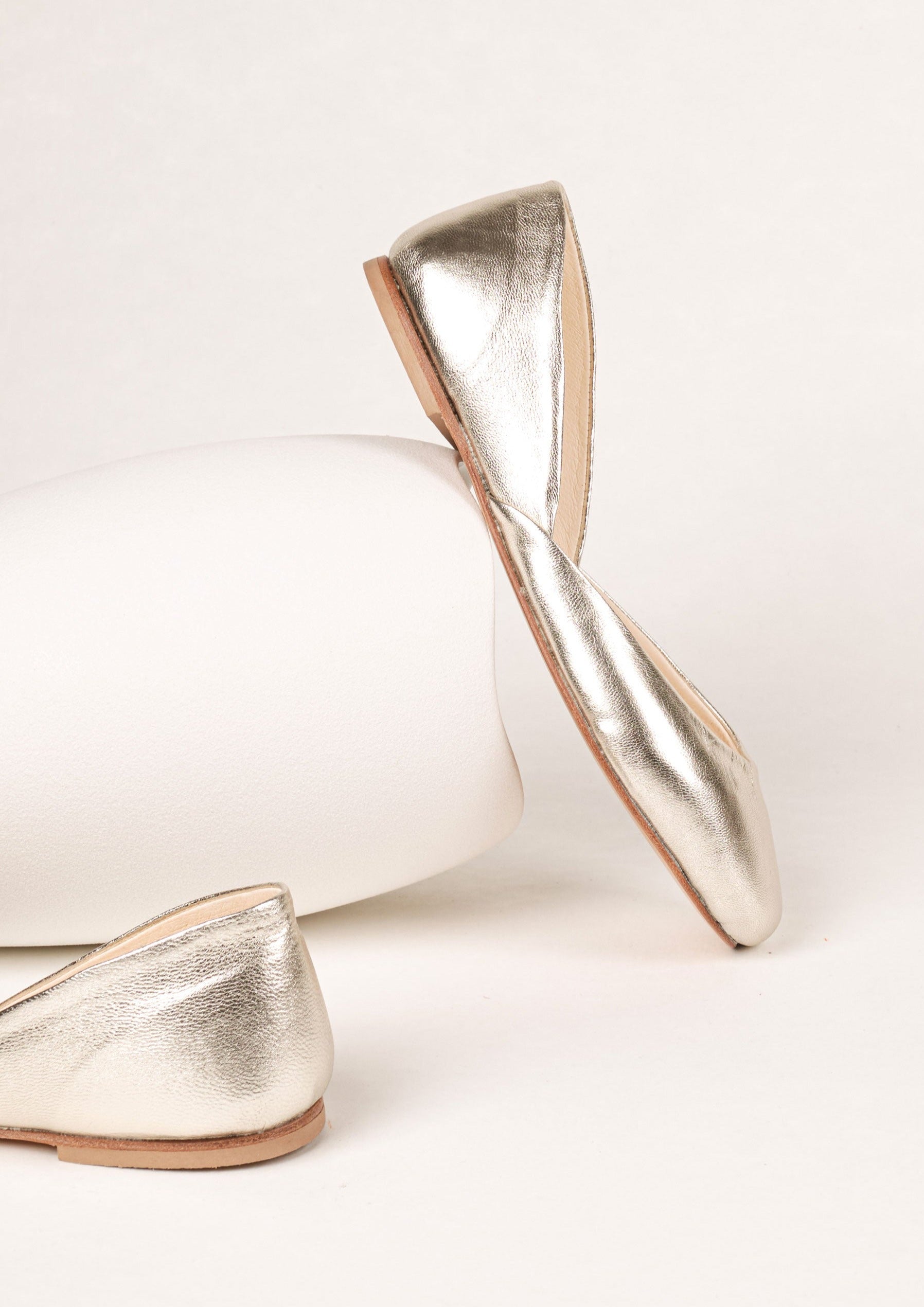 Special Edition Gold Ballet Flats - Thea