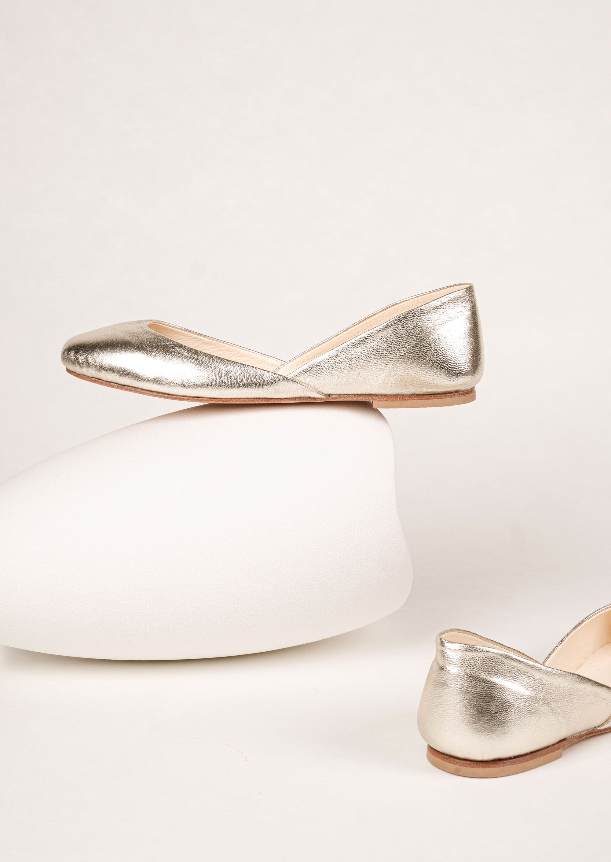 Special Edition Gold Ballet Flats - Thea