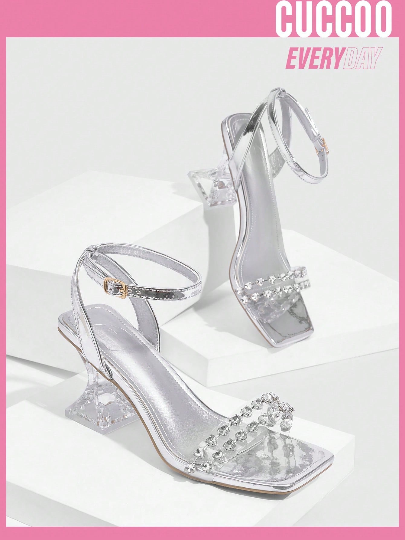 Spring and summer high heel sandals for women.