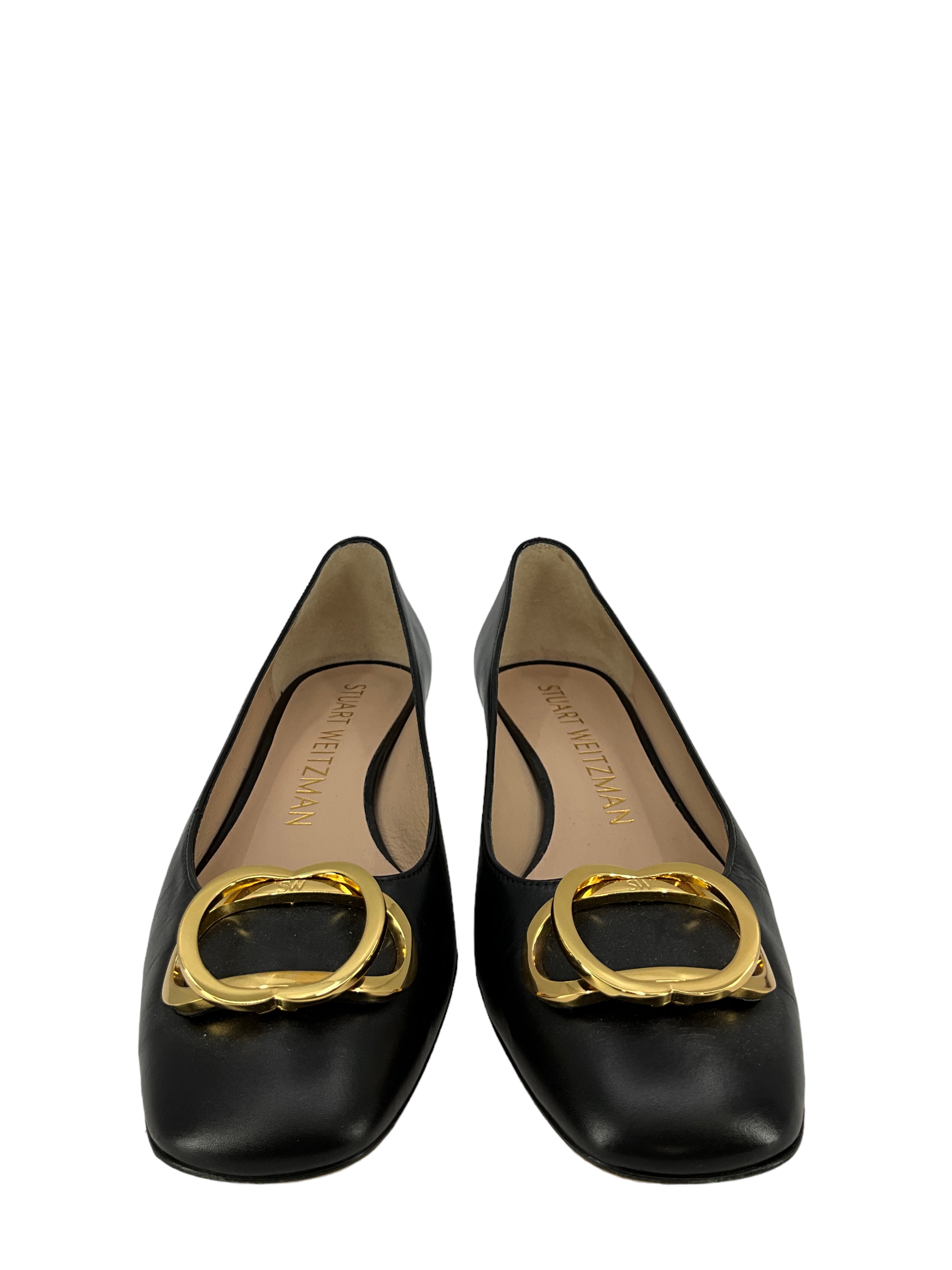 Stuart Weitzman flats, leather, size 8