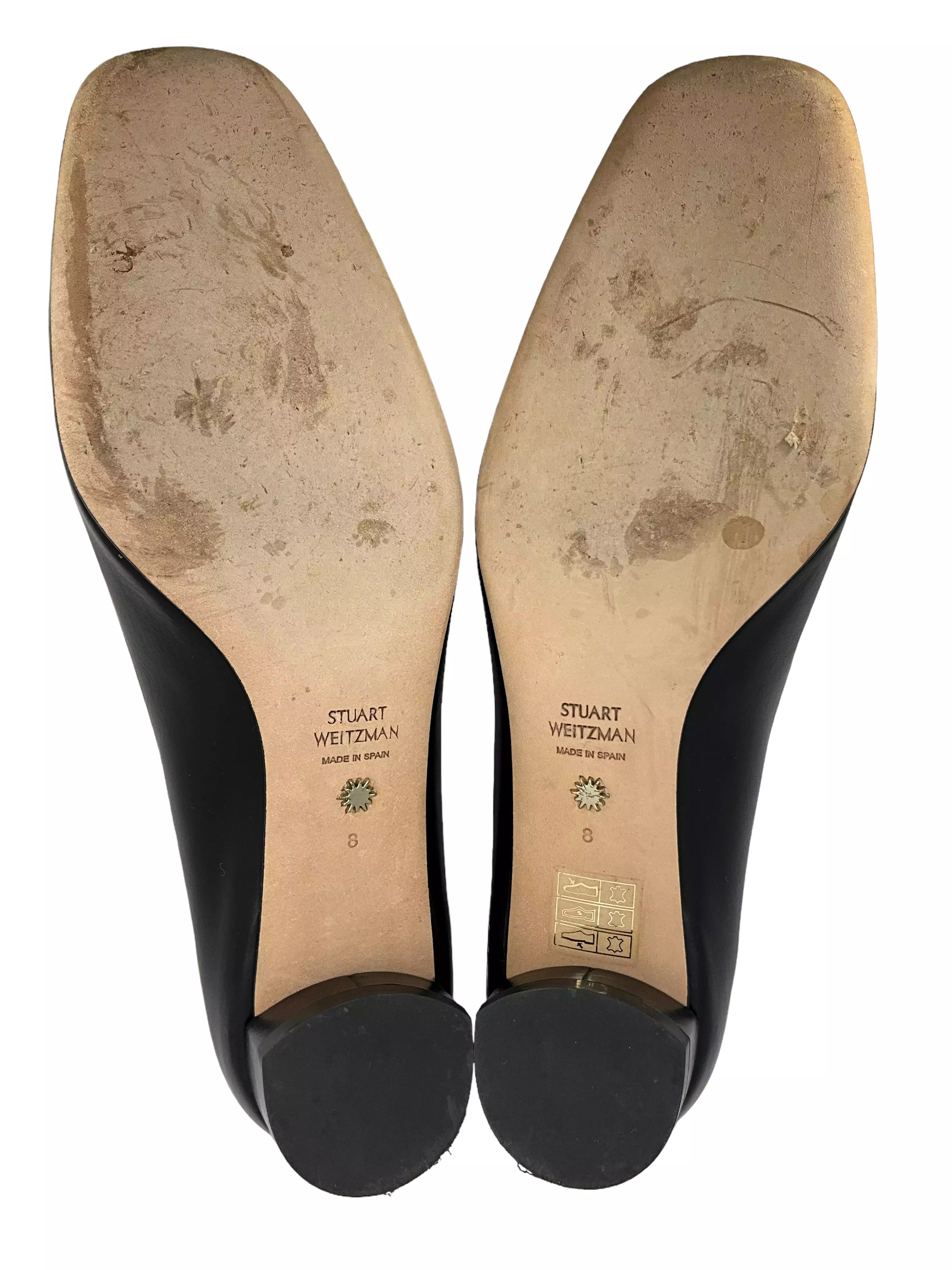 Stuart Weitzman Leather Flats Size 8 - Buy Online Now!